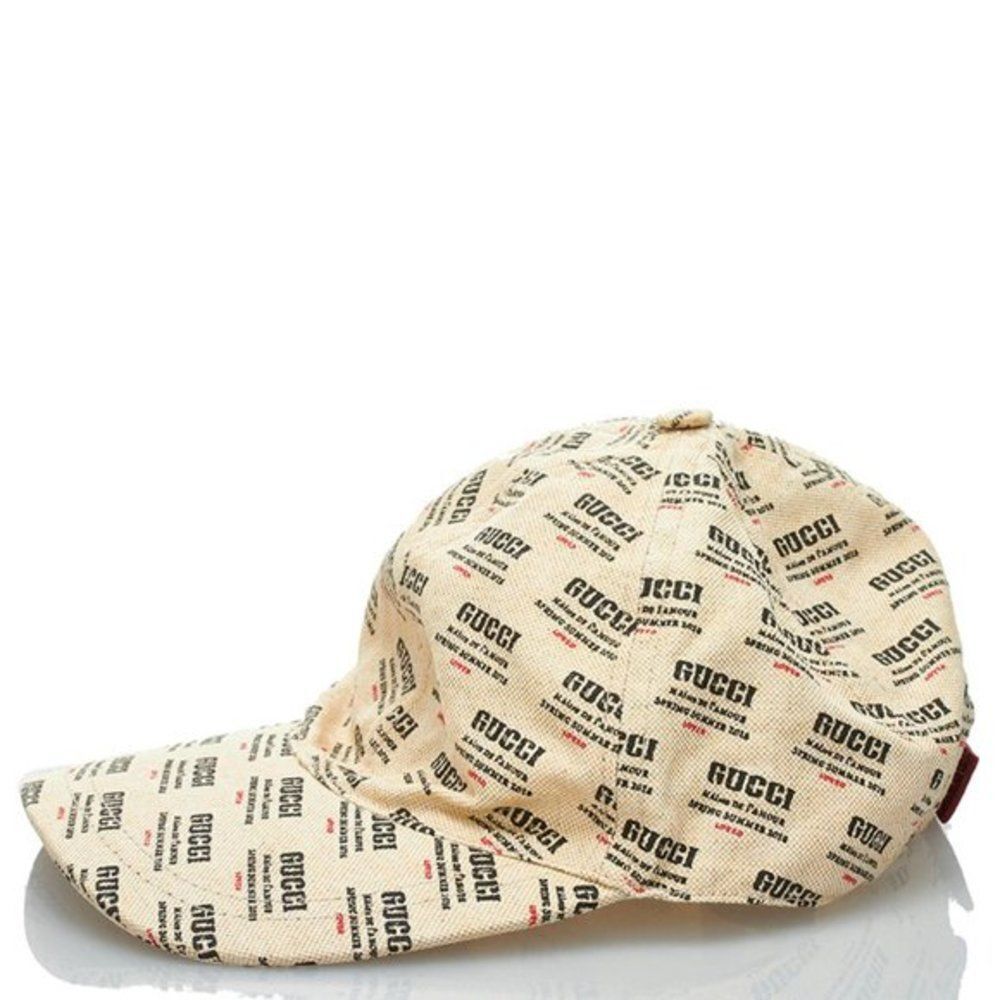 Gucci Logo-Print Linen And Cotton-Blend Canvas Baseball Cap - Picture 2 of 6